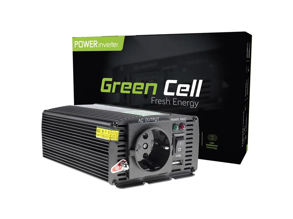 Green Cell® Car Power Inverter Converter 12V do 230V 150W/300W