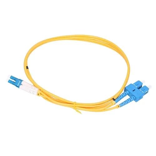 Extralink LC/UPC-SC/UPC | Patchcord | Jednomodowy, Duplex, G652D, 3mm, 0,5m Długość0.5m