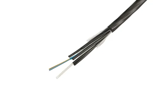 Câble Microgaine Aéro/Sout 12FO SM armé fibre de verre PE 1T12 G652