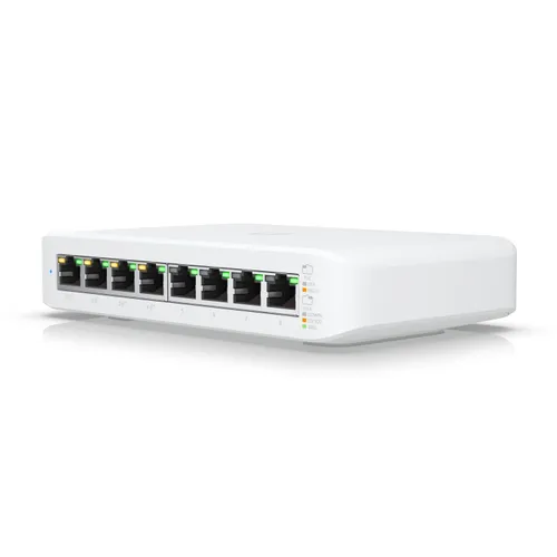 Ubiquiti USW-LITE-8-POE | Коммутатор | UniFi Gen2, 8x RJ45 1000Mb/s, 4x PoE+, 52W 0