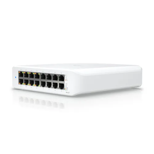 Ubiquiti USW-LITE-16-POE | Switch | UniFi Gen2, 16x RJ45 1000Mb/s, 8x PoE+, 45W 0