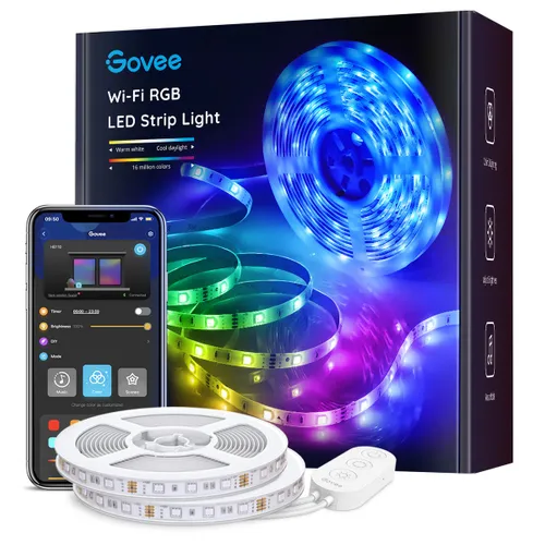 Govee H6110 10m | LED Strip | Wi-Fi, Bluetooth, RGB CertyfikatyFCC