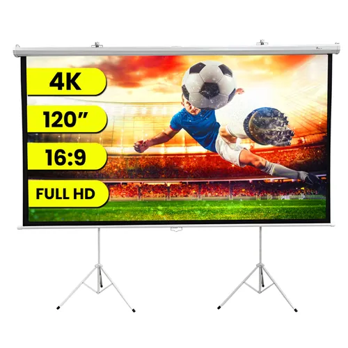 Extralink Projection Screen 120" | Ekran projekcyjny | 16:9, 266x149cm, PVC, pół-automatyczne zwijanie Ilość na paczkę1