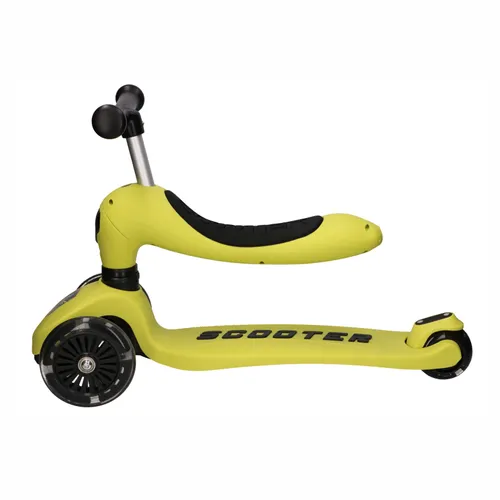 Extralink Kids Scooter Boss Ride Pro Żółty | Hulajnoga, rowerek biegowy dla dzieci | 3