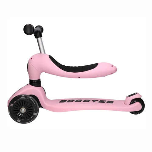 Extralink Kids Scooter Boss Ride Pro Różowy | Hulajnoga, rowerek biegowy dla dzieci | 3