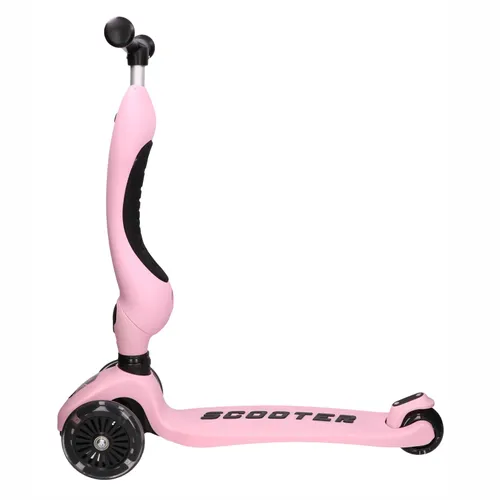 Extralink Kids Scooter Boss Ride Pro Różowy | Hulajnoga, rowerek biegowy dla dzieci | 6
