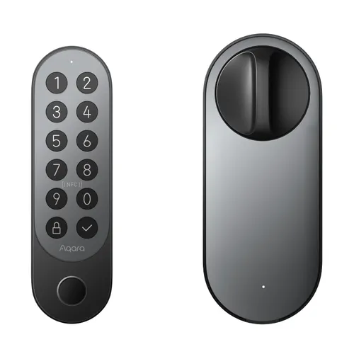 Aqara Smart Lock U200 Kit Negro | Cerradura de puerta inteligente | HomeKit, Thread, Bluetooth 5.1, NFC 1