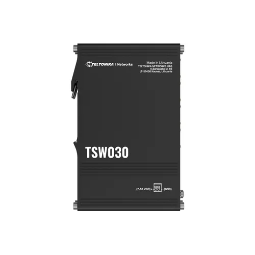 Teltonika TSW030 | Comutador | 8x RJ45 100Mb/s, IP30 Ilość portów Fast Ethernet (copper)8