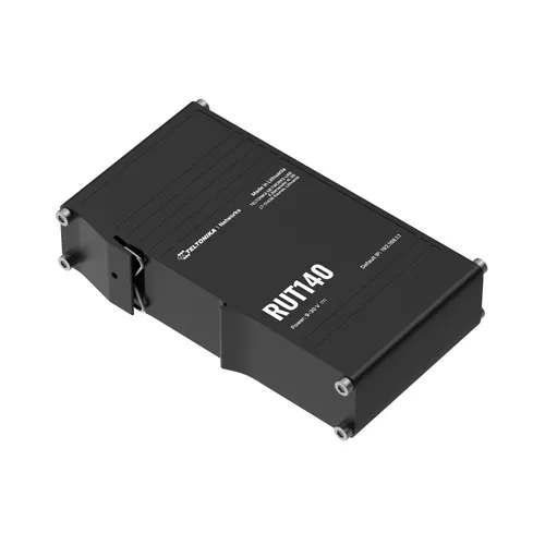 Teltonika RUT140 | Industrial router | 2x RJ45 100Mb/s, IP30 Automatyczne MDI/MDI-XTak