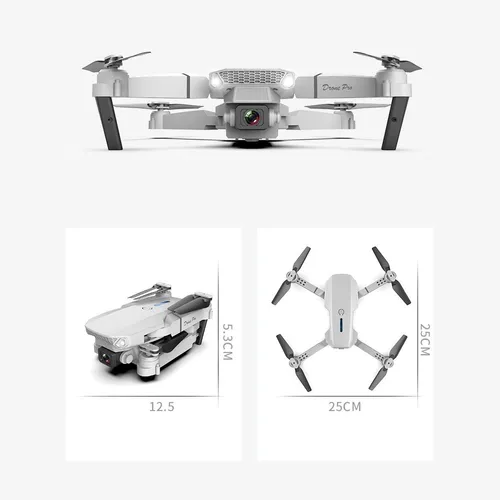 E88 Pro Drone | Set: dron + 3 baterías + funda | 1800mAh 3