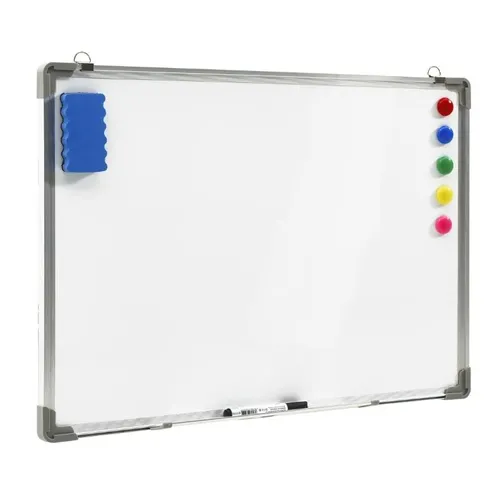 White dry-erase magnetic board 120 x 90 cm + accessories 1