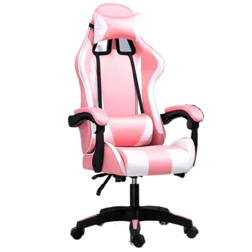 Extralink Gaming | Silla de juego | oficina, giratoria, cubo, rosa y blanco, G-525 0