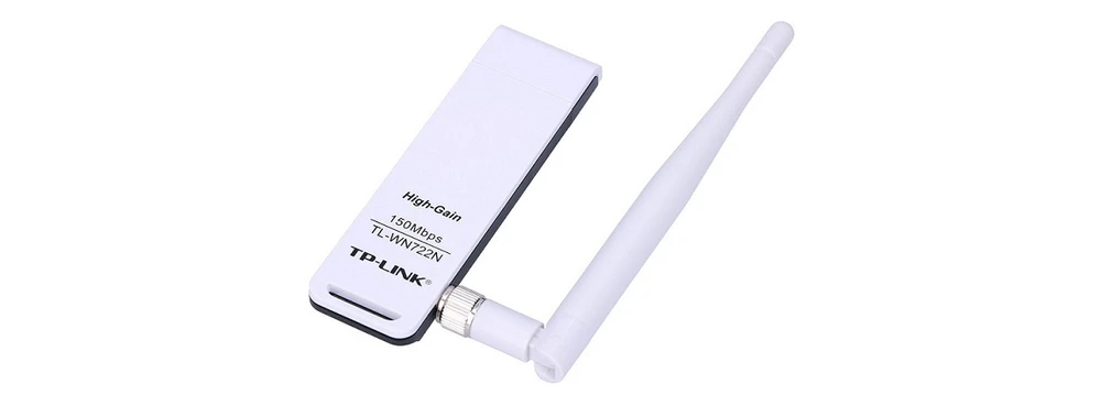 TP-Link TL-WN722N Adaptateur USB Wi-FI à Gain Elevé 150 Mbps Antenne  Détachable 4dBi Noir/Blanc & Clé WiFi Puissante N300 Mbps, Mini Adaptateur  USB