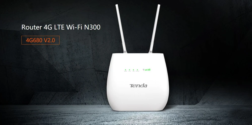 Tenda 4G LTE 2.4GHz 300Mbps Wireless Router