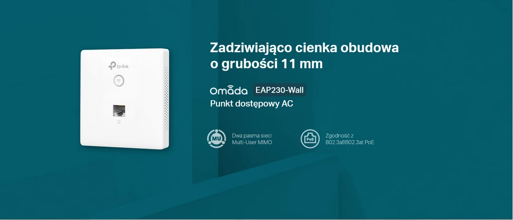 TP-Link EAP230-Wall Band Dual point Access | AC1200, MU-MIMO, 