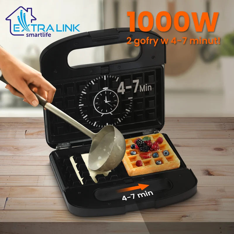 EXTRALINK GRILL SANDWICH & WAFFLE MAKER SJ-37A