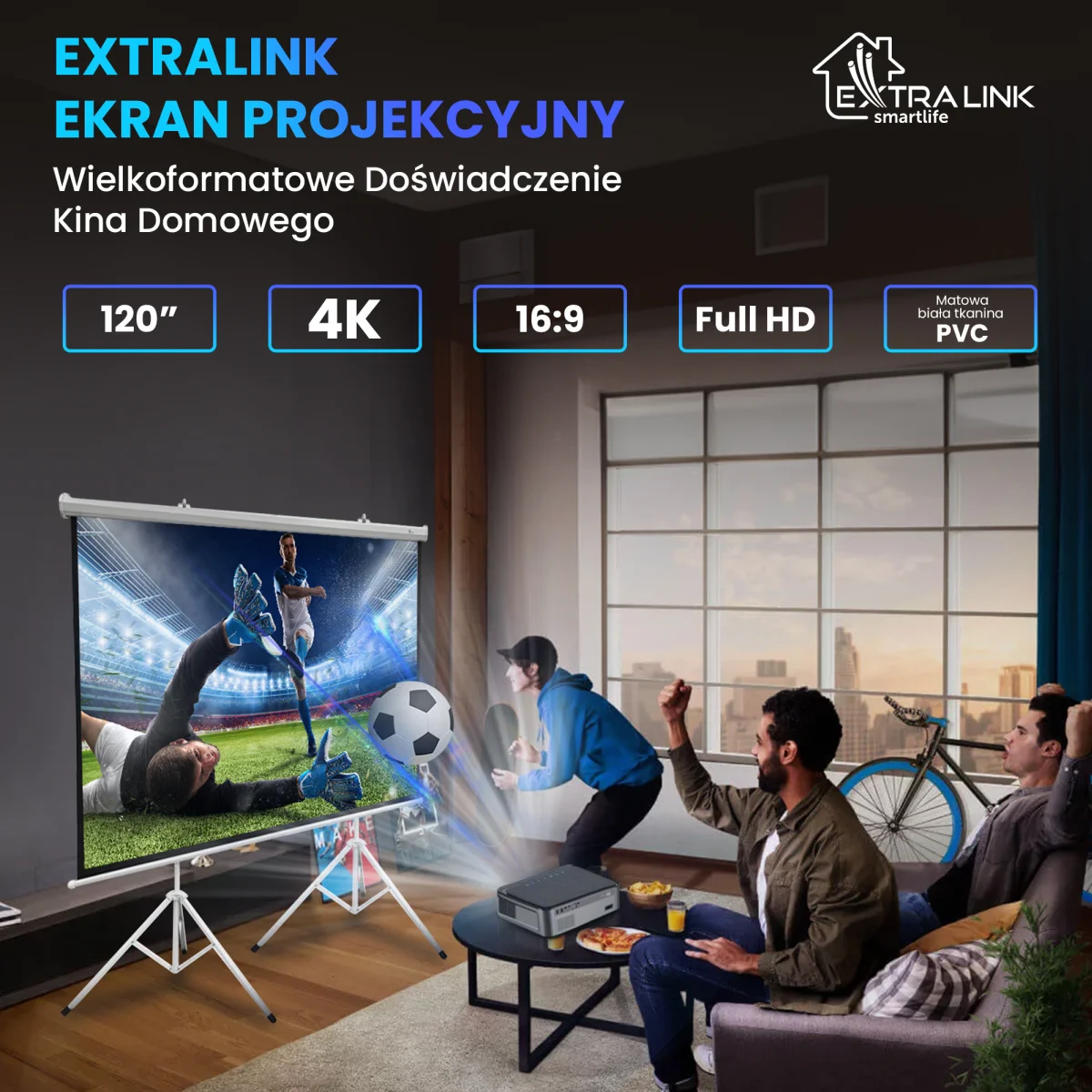 EXTRALINK PROJECTION SCREEN 120