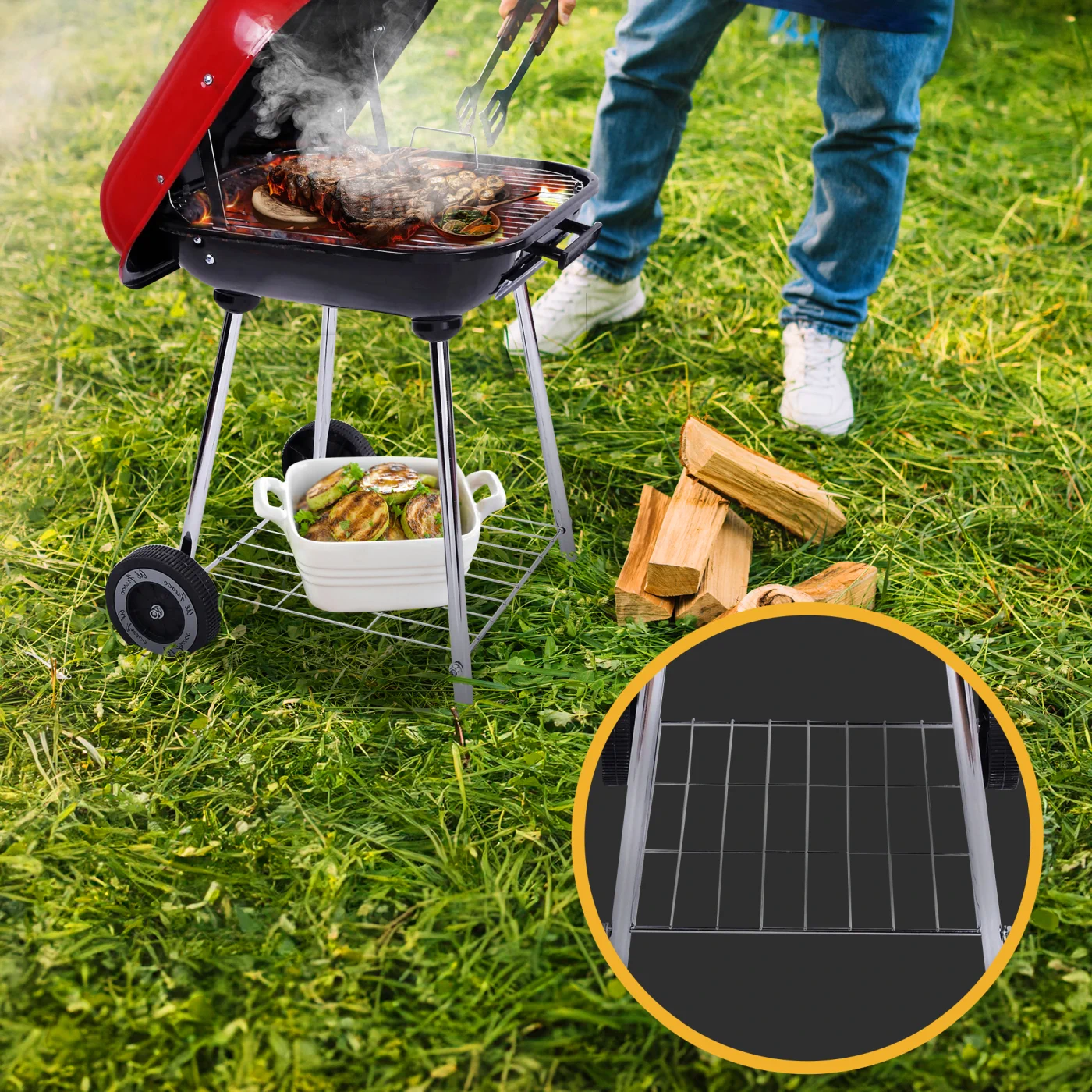 EXTRALINK HOME GRILL ON WHEELS GL-624