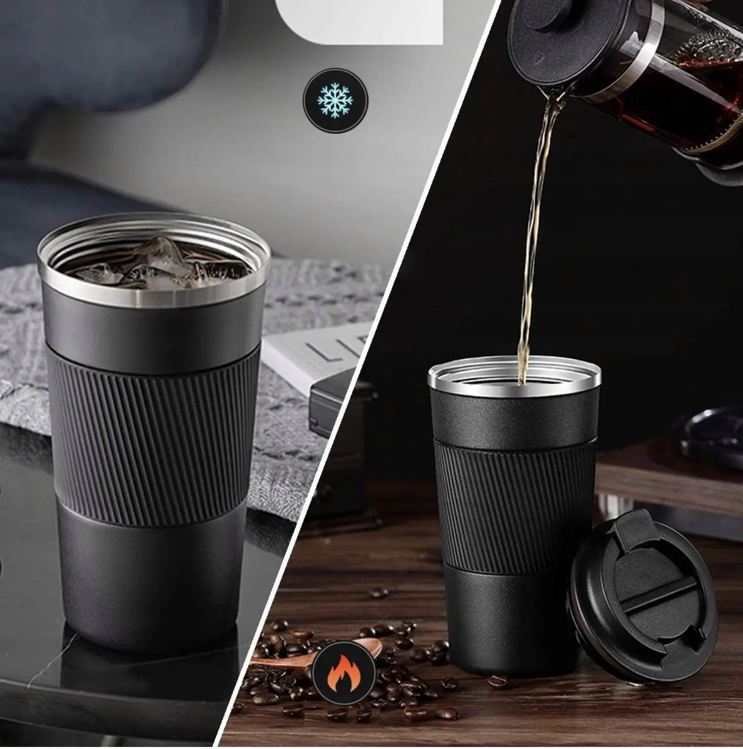 EXTRALINK HOME COFFEE CUP KUBEK TERMICZNY NA KAWĘ 0,5L