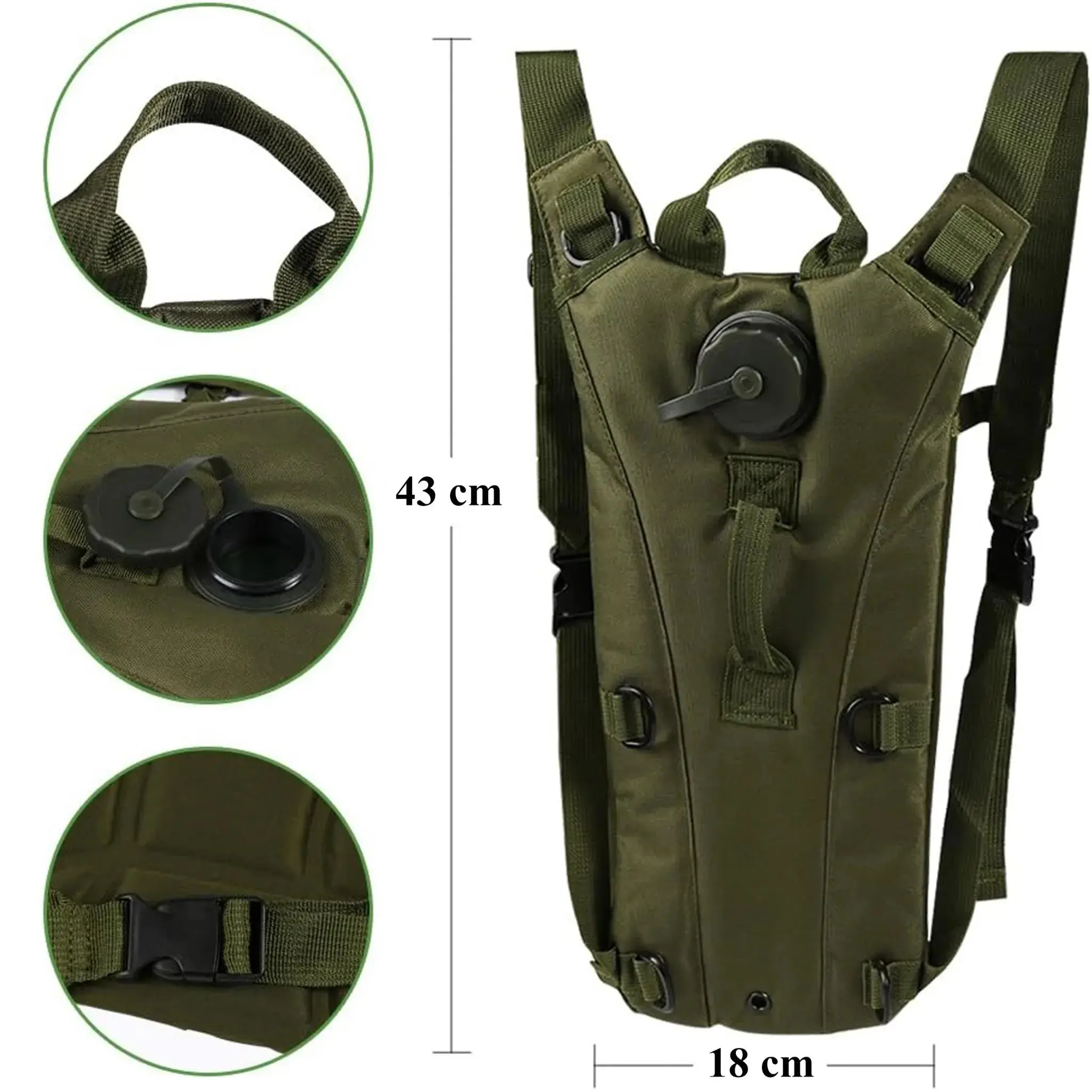  EXTRALINK MILITARY MOUNTAIN BIKE HYDRATION BACKPACK WITH 3L WATER TANK MIL-1114