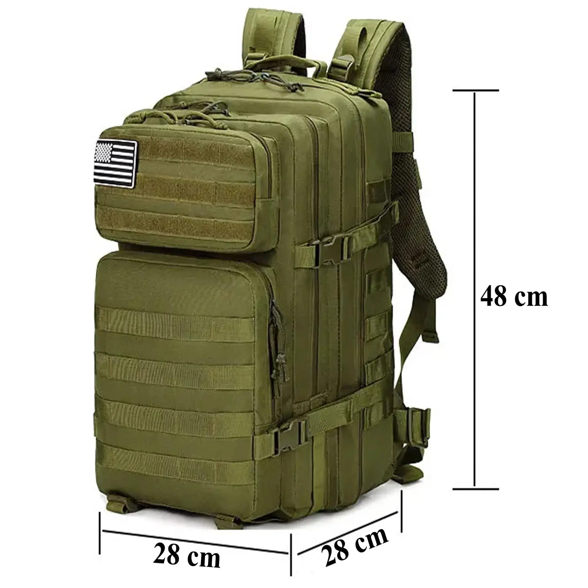  EXTRALINK MILITARY SCHOOL BACKPACK TACTICAL TRAVEL MEN'S LARGE 45L MIL-1115