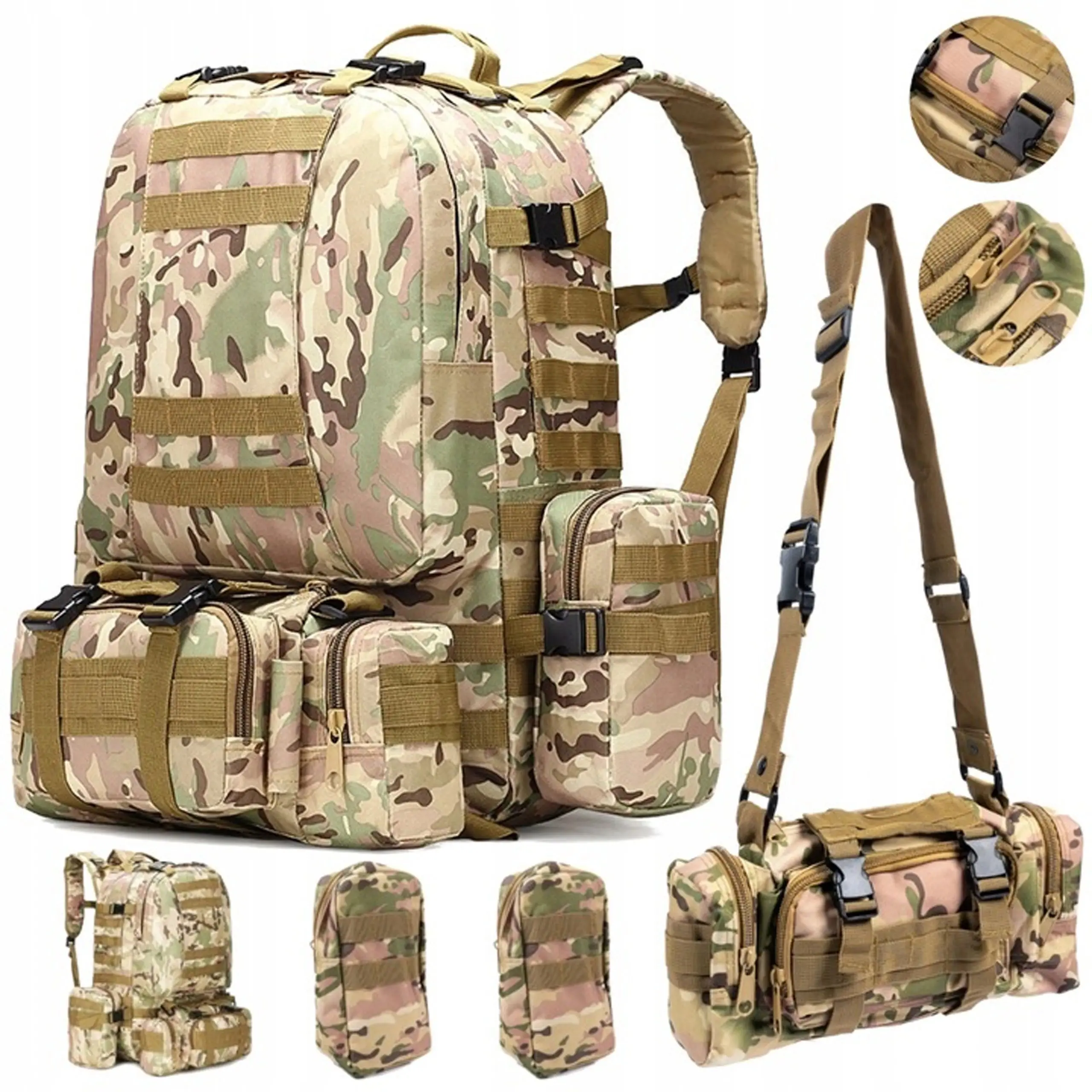 EXTRALINK MILITARY TACTICAL SCHOOL BACKPACK 4IN1 MILITARY TOURIST BACKPACK 50L MIL-669