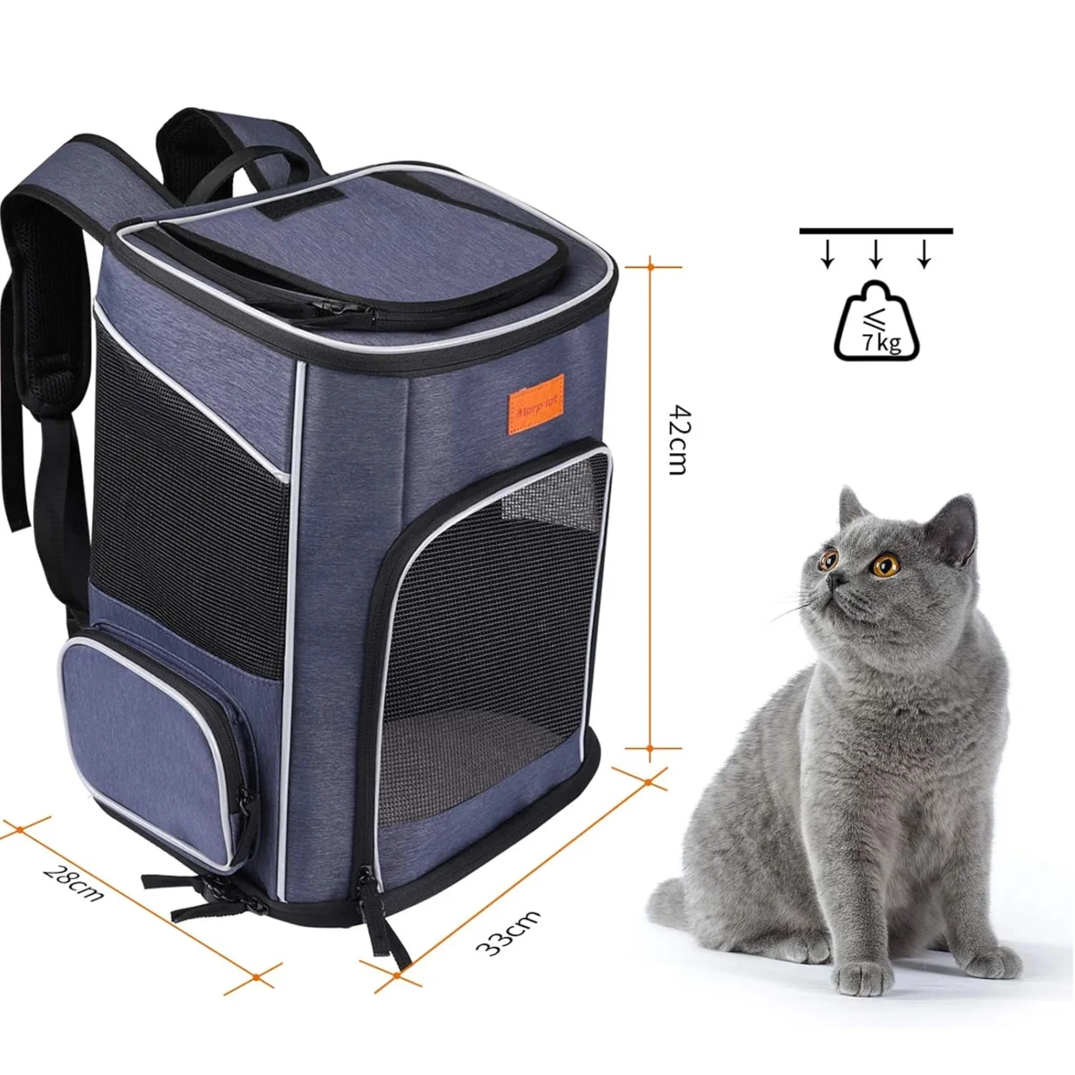 EXTRALINK PETS BACKPACK FOR CAT DOG CARRIER VENTILATED BAG PET PEN LARGE