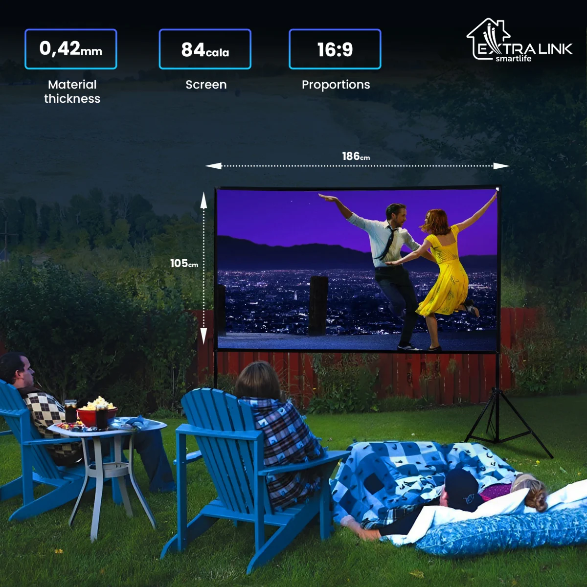 EXTRALINK PROJECTION SCREEN 84