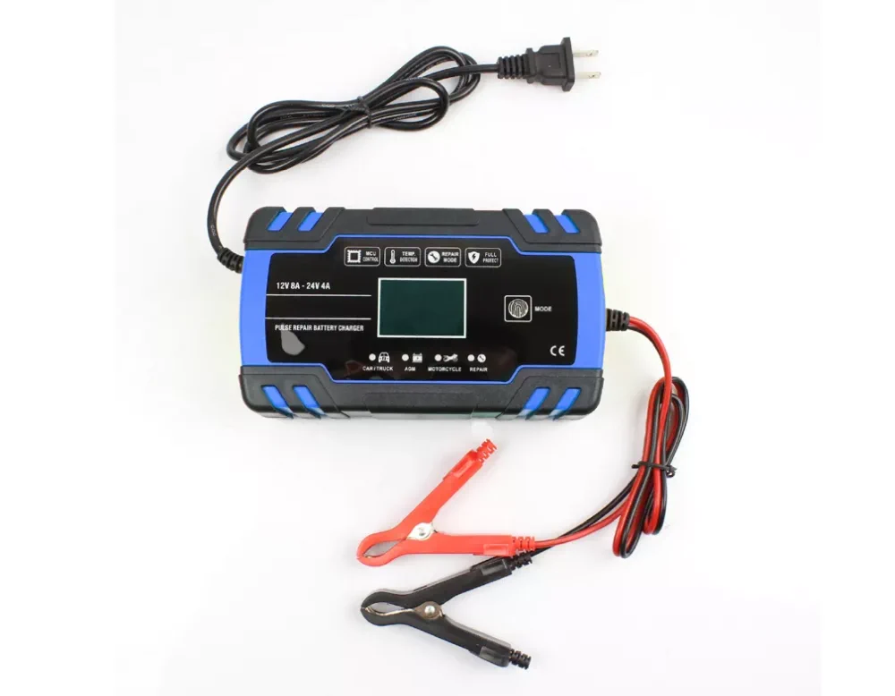 EXTRALINK AUTOMATIC BATTERY CHARGER 12/24V 8A BLUE