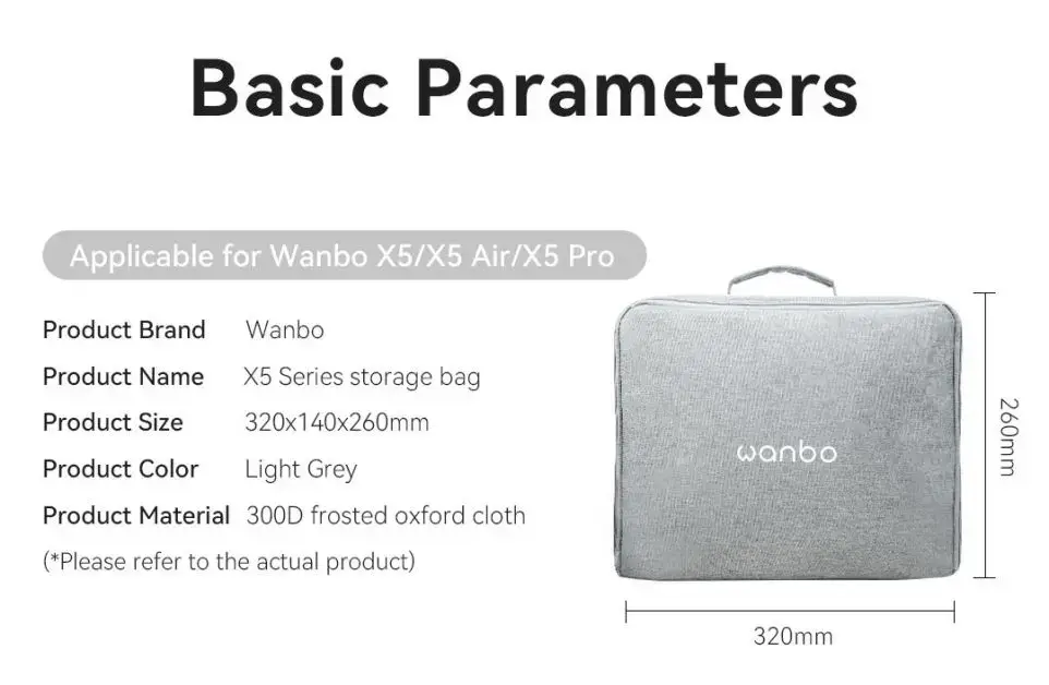 WANBO BAG FOR MODELS X5 AIR, X5 PRO