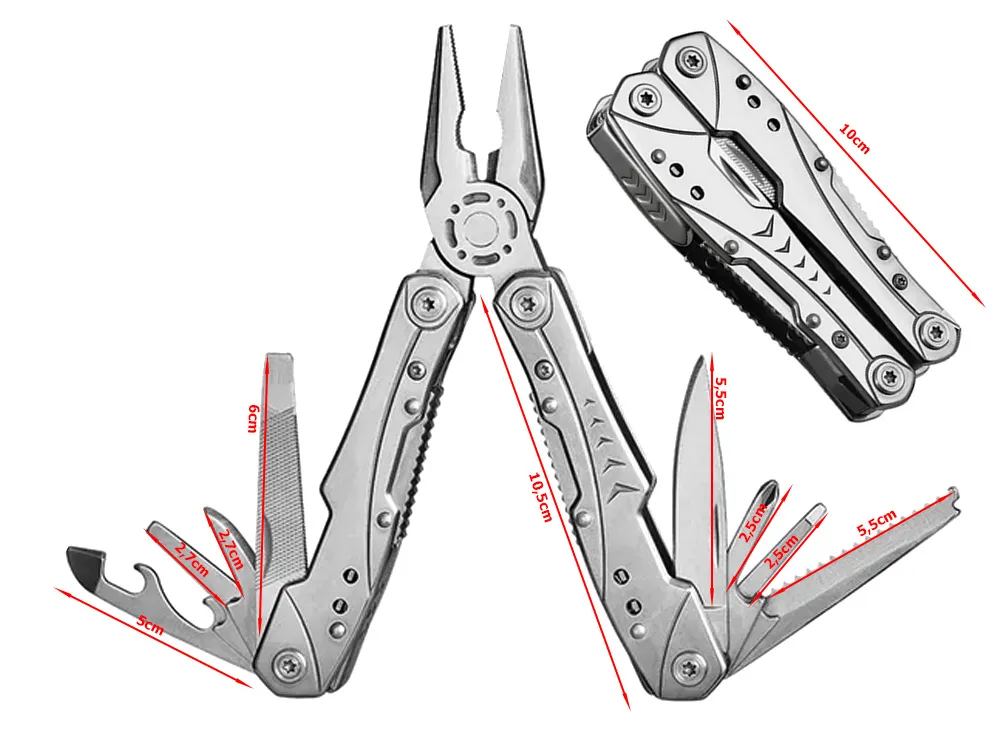 EXTRALINK MULTITOOL SCYZORYK 23W1 Z ETUI SREBRNY- 14385