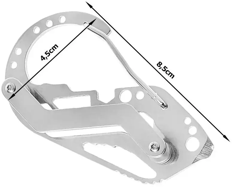 EXTRALINK KARABIŃCZYK WIELOFUNKCYJNY MULTITOOL SURVIVAL - 01554