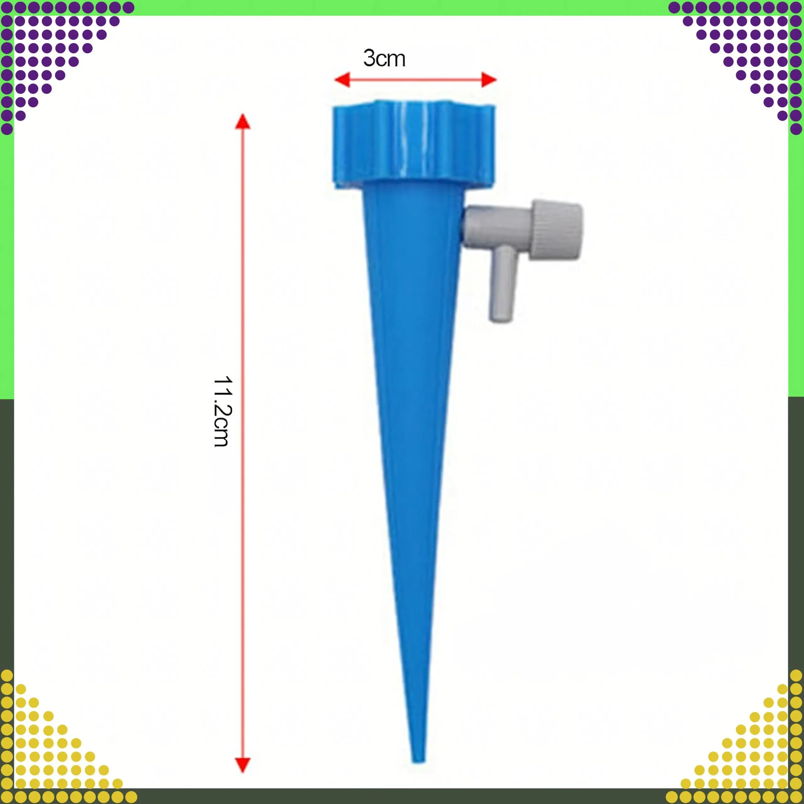 BLACK FOREST 10x FLOWER TUBE FILLER WITH PLANT CRANIC - 1460