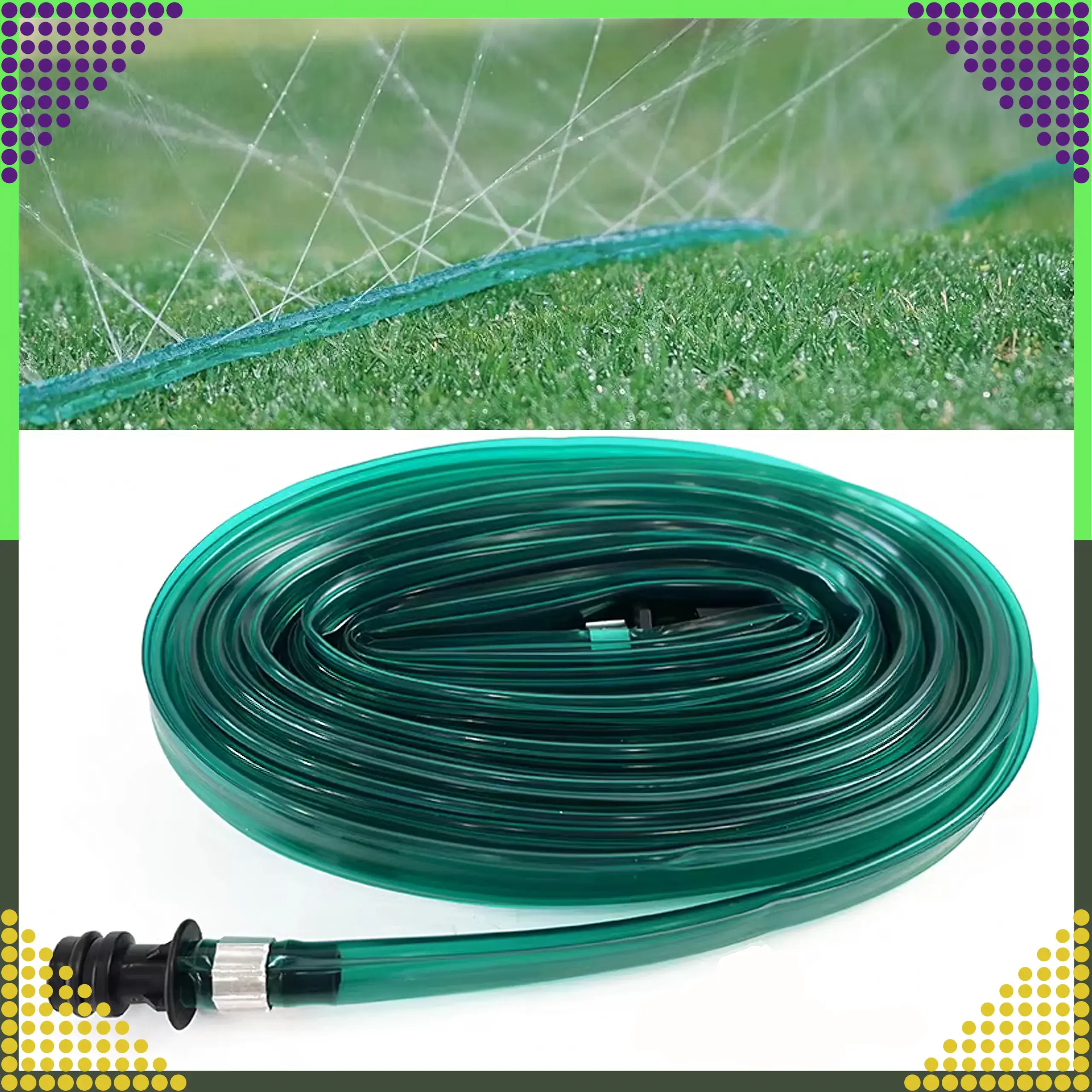 BLACK FOREST GARDEN DRIPPING HOSE 10m 2x FAST CONNECTOR - 1475