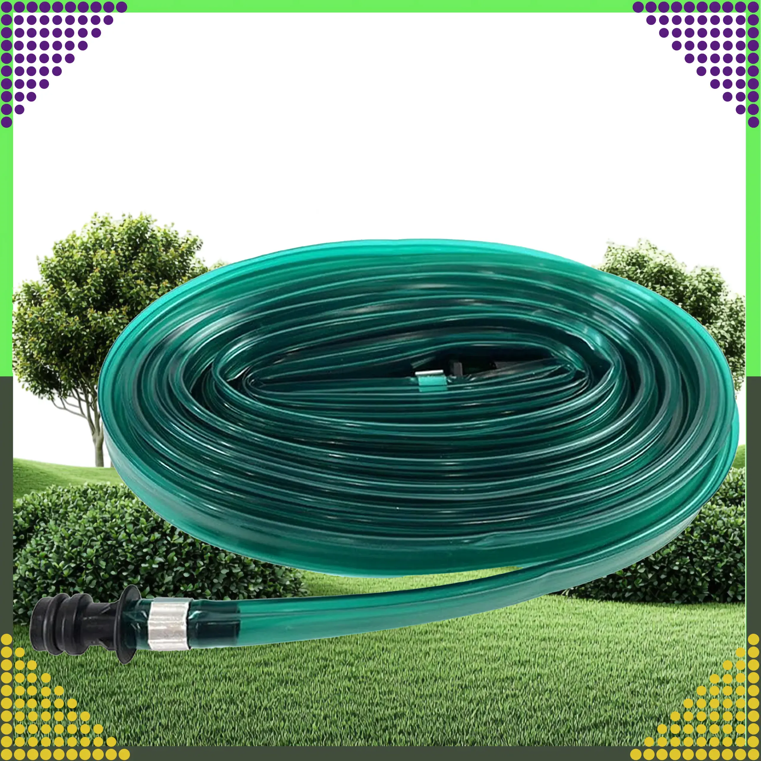 BLACK FOREST GARDEN DRIPPING HOSE 10m 2x FAST CONNECTOR - 1475