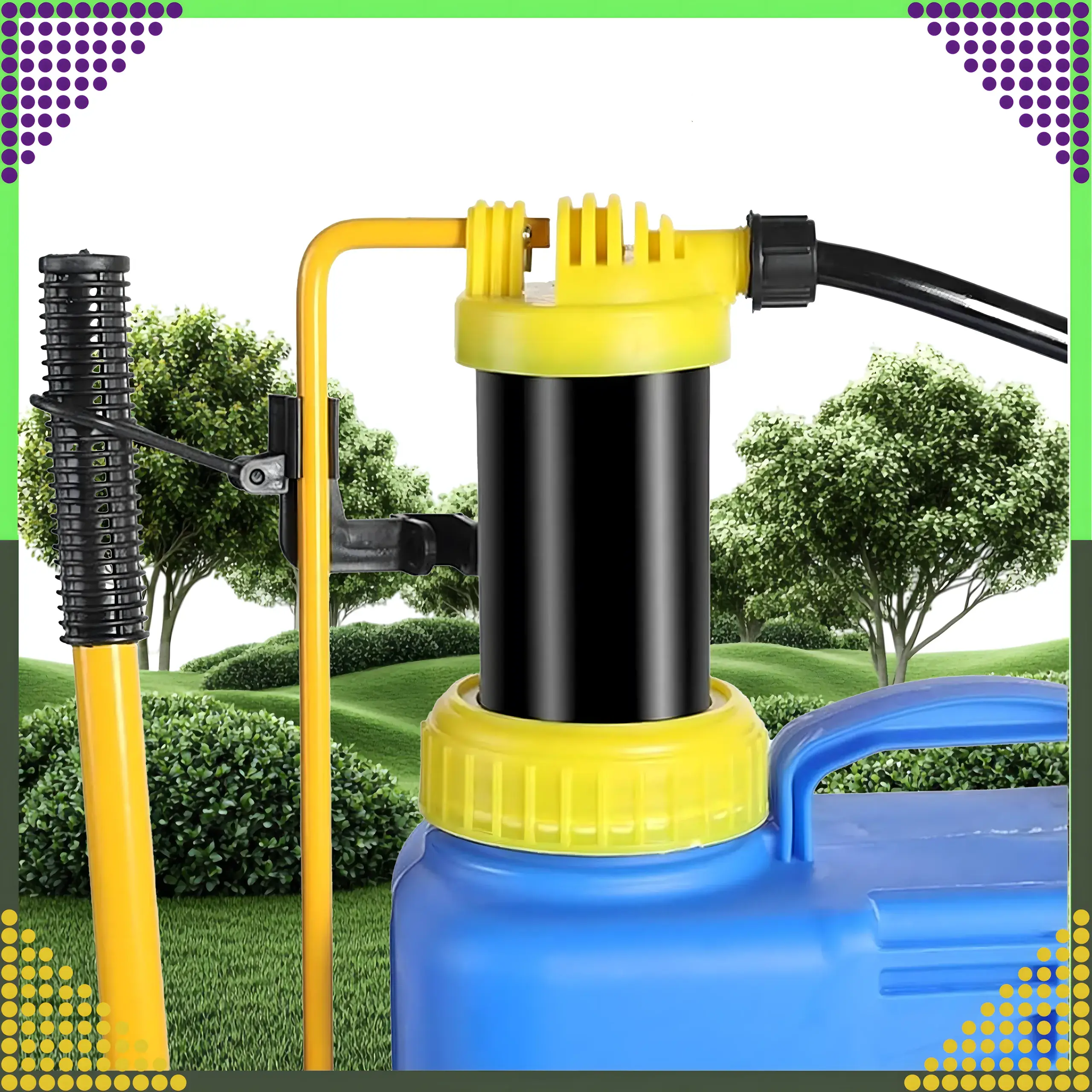 BLACK FOREST SPRAYER 16L PRESSURE BACKPACK GARDEN SPRINKLER FUNNEL NOZZLES - 987