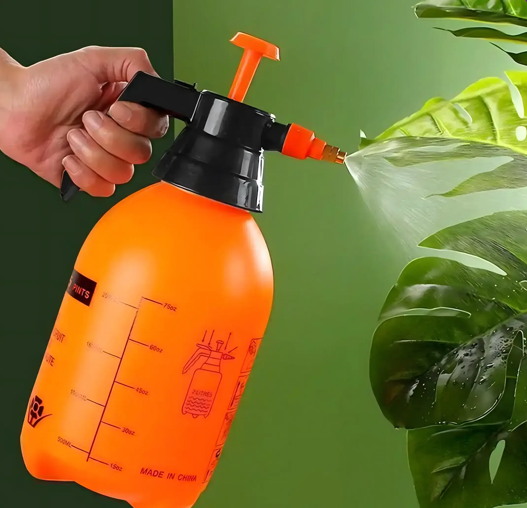 BLACK FOREST PRESSURE HAND SPRAYER GARDEN HOME 2L GREEN - 1596